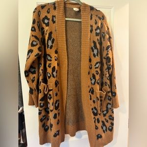 Leopard Cardigan M/L